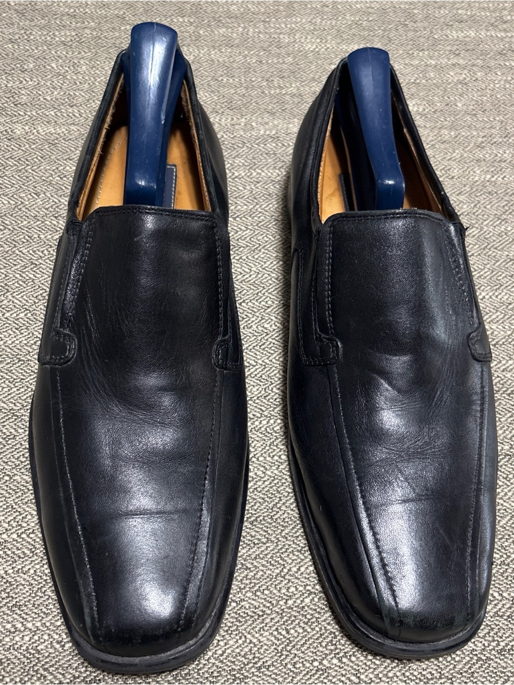 Giorgio Brutini Black Leather Slip-On Dress Loafers size 9 249921